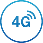 Поддержка сетей 4G LTE с резервным подключением к сети 3G и 2G